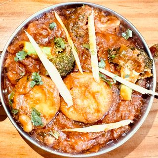 Vegetable Jhalfrezi com Arroz