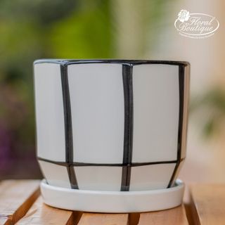 Modern Cylinder Ceramic Pot