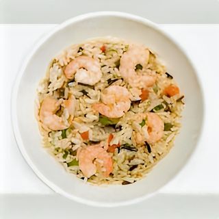 202 Riso saltato con gamberi e verdure