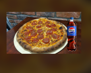 Duża Pepperoni + Pepsi 500ml