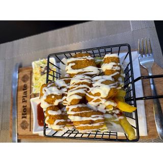 Fish Nuggets With Tartar Sauce Loaded Fries