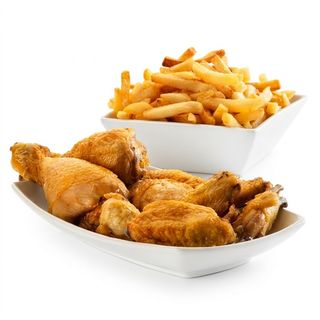 Alitas Con Patatas