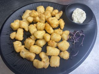 Taquitos de bacalao en tempura