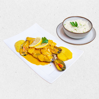 Pescado En Salsa De Mariscos