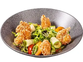 Салат з креветками темпура (350g)