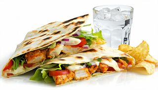 Menù chicken tikka wrap