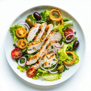 Sałatka z pieczonym kurczakiem