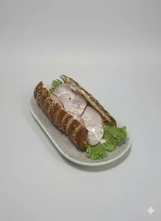 Кюртош солоний з шинкою