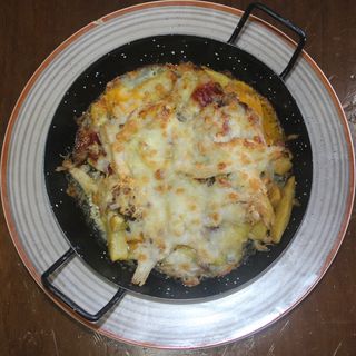 Patatas Gratinadas con pollo