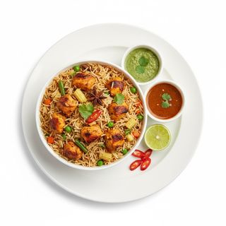 Arroz Frito Con Pollo