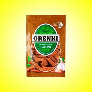 Грінки Зі Смаком Часнику, 120 Г