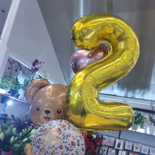 Balon z helem - CYFRA ZŁOTA