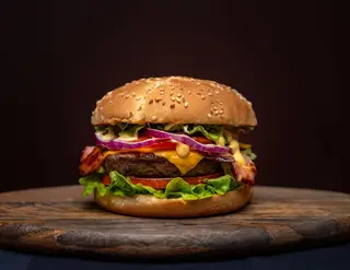 Premium Angus Bacon single бургер