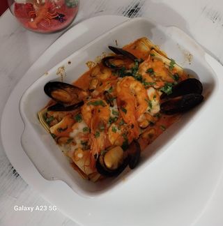 Lasagna cu fructe de mare