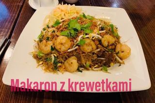 Soy noodles with shrimps