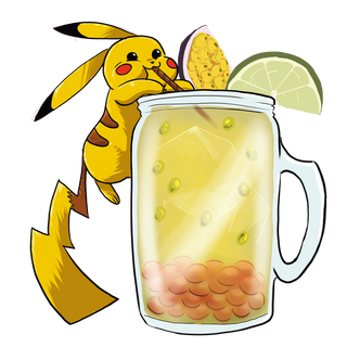 T6-Pikachu-passion fruit tea