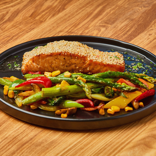 Somon aurit in tigaie (400 gr)