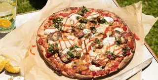 BBQ mutton pizza