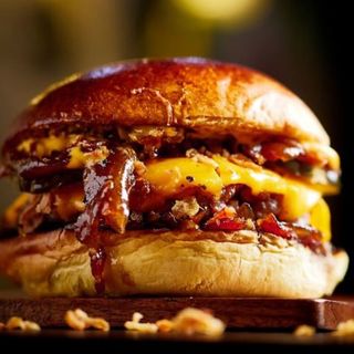 Sweet Onions Burger Alone