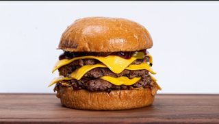 Smash Red Onion Jalapeno BBQ Cheeseburger 3