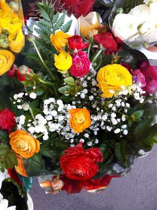 Bouquet di ranocoli colorati 