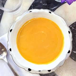 Crema de Zanahoria con jengibre y leche de coco