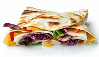 Piadina con speck, scamorza e radicchio