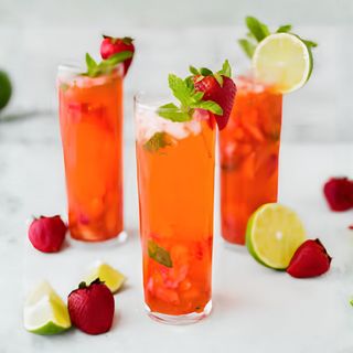 Refresco Morango e Limão