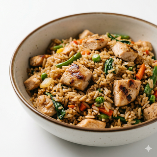 Arroz Frito Con Pollo