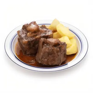 Rabo De Toro Estofado Con Dados De Patata (Entero)