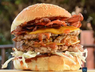 Mrki burger + krumpirići