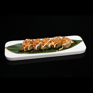 99. Tempura maki de salmon y queso (8uds)