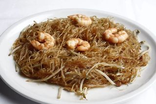 30a Spaghetti di soia con gamberi