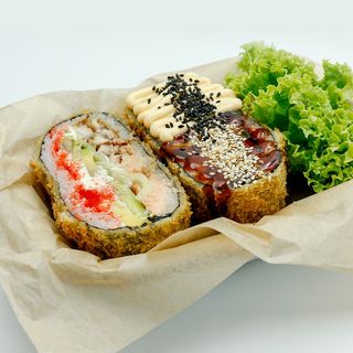 Sushi burger węgorz - łosoś