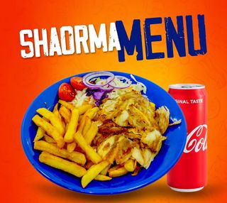 Shaorma mare - nagy shaorma +0,33l Coca-Cola
