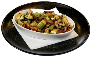 Тиквички и гъби на тиган (300г)