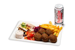 Pita Falafel + Patatine + Bibita