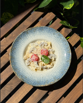 Фетучіні з креветками та Білими грибами (400г)