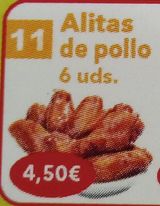 alitas de pollo (6 uds.)