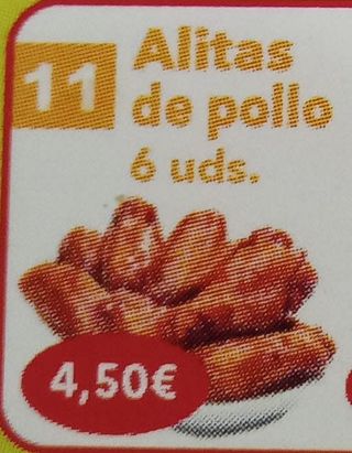 Alitas de pollo