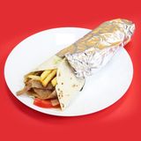 durum de ternera solo carne patatas y salsa