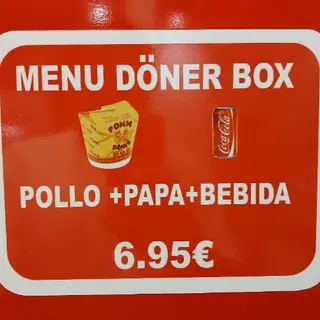 Menú Doner Box Pollo