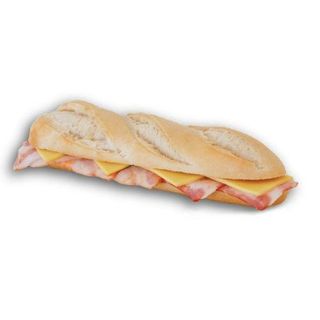Baguette de bacon y queso