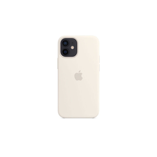iPhone 12 mini White Silicone Case with MagSafe