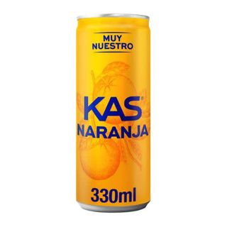 KAS Naranja Zero Refresco con gas sabor Naranja sin Azúcar Lata 330ml