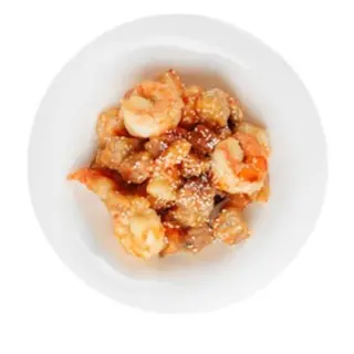 Langostinos Con Jengibre Y Cebollines