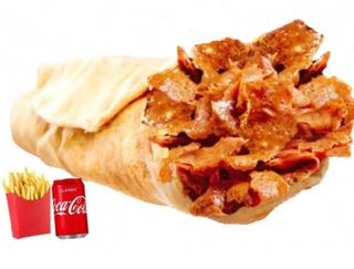 Menú Durum Kebab Solo Carne