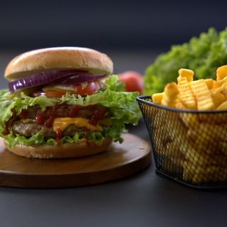 Mr.Grill double cheeseburger