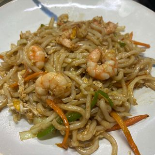 Wok De Udon Con Gambas
