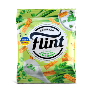 Сухарі Flint Сметана Зелень 110г